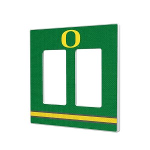 NCAA Big Ten Universities Stripe Hidden-Screw Light Switch Plate for Double Rocker - 1 of 4