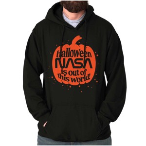 Halloween Pumpkin NASA Jack O Lantern Hoodie Sweatshirt Women Men Brisco Brands - 1 of 4