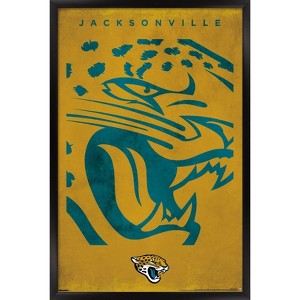 Trends International NFL Jacksonville Jaguars - Logo 25 Framed Wall Poster Prints - 1 of 4