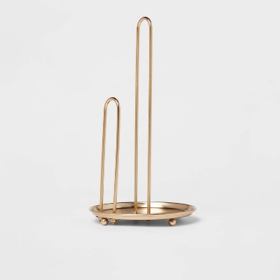 Delavan Collection Metal Wire Paper Towel Holder Gold - Threshold&#8482;