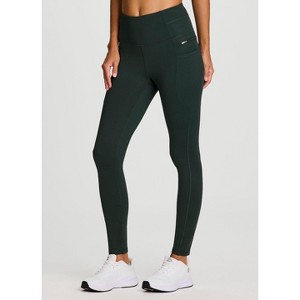 RBX Active Women's Fleece Lined Legging, Fitted Quick Drying Workout Running Hiking Pants with Zipper Pockets - 1 of 4