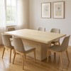 HomeRoots 108" Natural Solid Wood Pedestal Base Dining Table - 2 of 4