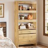 Hommoo Modern Bookshelf with 2 Drawers - 3 of 4