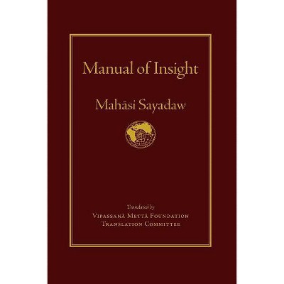 Manual of Insight - by  Mahasi Sayadaw (Hardcover)