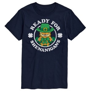 Men's - Garfield - Ready For Shenanigans Patrick's Day Short Sleeve Graphic T-Shirt - 1 of 4