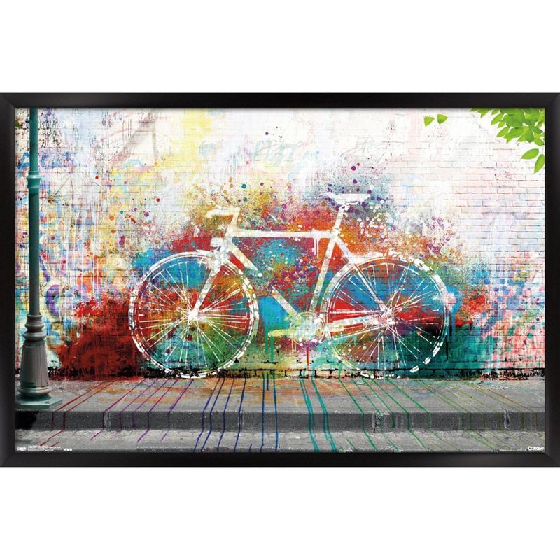 Trends International Ghost Bike Framed Wall Poster Prints, 1 of 7
