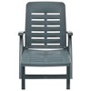 vidaXL Folding Sun Lounger Plastic Green - 2 of 4