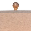 Franklin Iron Works Rustic Farmhouse Table Lamps 29" Tall Set of 2 Brown Leaf Hammered Pot Off White Shade for Bedroom Living Room House Home Bedside - 3 of 4