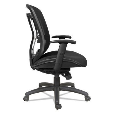 Black Mesh Mid-Back Executive Chair with Adjustable Arms