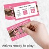 Big Dot of Happiness Pink Gone Hunting - Deer Hunting Girl Camo Baby Shower or Birthday Party Game Scratch Off Cards - 22 Count - 2 of 4