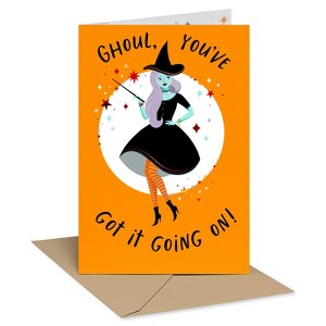 Halloween Card Witchy Girl Magic - 1 of 3