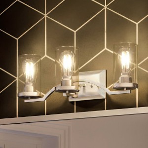 Urban Ambiance Luxury Contemporary Bath Light 8''H x 24''W,  Brushed Nickel Finish,  Mesa Collection, UHP4362 - 1 of 4