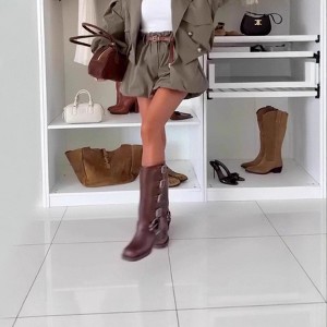 Women's Fashion Casual Solid Color Puff Shorts, Versatile Skort for Daily & Streetwear - 1 of 4