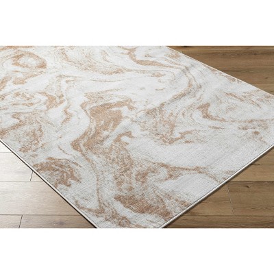 Hauteloom Zoete Beige Marble Area Rug
