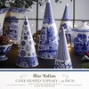 Spode Blue Italian Cone Shaped Topiary for Home Décor with Iconic Blue Italian Motif, Made of Fine Porcelain - 2 of 4