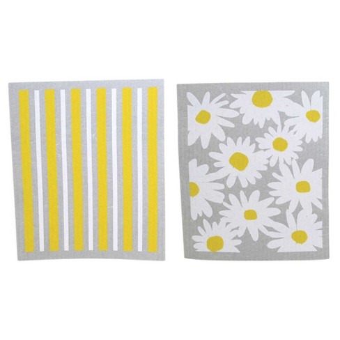 Swedish Wholesale Absorbent Reusable Dish Cloths For Kitchen, Bathroom And Cleaning  Counters, 10pk, Yellow : Target