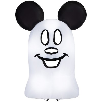 Gemmy Airblown Inflatable Flat Mickey Ghost Giant Disney, 9.5 ft Tall, Multicolored