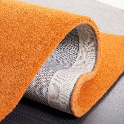 Gray and Rust Hand-Tufted Wool Area Rug, 2' x 3'