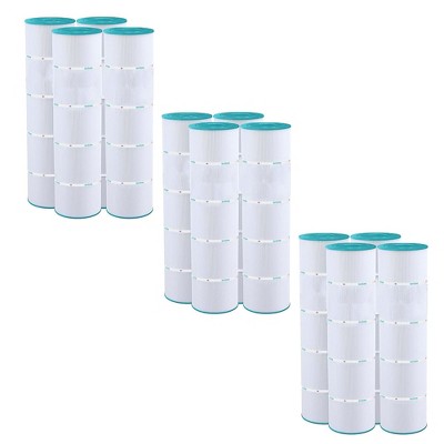 Hurricane 12 Pack HF7459-04 Advanced Pool Filter Cartridge Replacement for PJAN85, Unicel C-7459, Filbur FC-0800, Jandy Industries CCL-340,CV 340