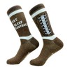 Crazy Dog T-Shirts Men's Eat Sleep Football Socks Funny Pigskin Gridiron Lovers Footwear - 2 of 4