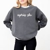 Simply Sage Market Embroidered Apres Ski Words Garment Dyed Sweatshirt - 3 of 4