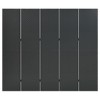 vidaXL Room Divider Freestanding Privacy Screen for Room Separation Steel - Anthracite 78.7" x 70.9" 2 pcs - 4 of 4