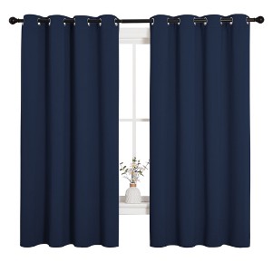 NICETOWN Grommet Top Blackout Curtains, Thermal Insulated Noise Reducing Window Drapes (Set of 2) - 1 of 4