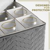 Sorbus Quilted Glassware Storage Case with Dividers - Holds 12 - Great for Protecting Wine Glasses, Champagne Flutes, Goblets, and more - 4 of 4