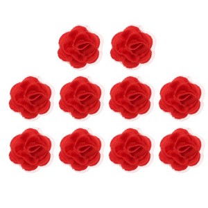 Unique Bargains Iron On Durable DIY Clothing Flower Lace Embroidery Applique 10 Pcs - 1 of 4