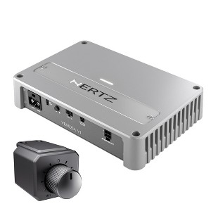 Hertz Venezia V1 - Monoblock Subwoofer Marine Amplifier with HRC BM2 Subwoofer remote volume controL - 1 of 4