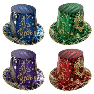 Beistle Midnight Masquerade Hi-Hats, (25/Pkg) Multicolored - 1 of 3