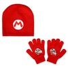 Super Mario Brothers Mario & Luigi Youth 2-Pack Beanie And Glove Set for Kids - 2 of 4