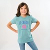 The Juniper Shop Florida The Sunshine State Youth Short Sleeve Tee - M - Ocean - 3 of 4