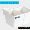 MEEDEN Ceramic Paint Palette, Paint Brush Wash Bowl, 2 Deep Well Artist Paint Palette, White Porcelain Watercolor Painting Dish - 3 of 4