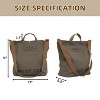 Generic Canvas Tote Bag For Women inside out bag Crossbody Handbag with Adjustable Strap - 2 of 4