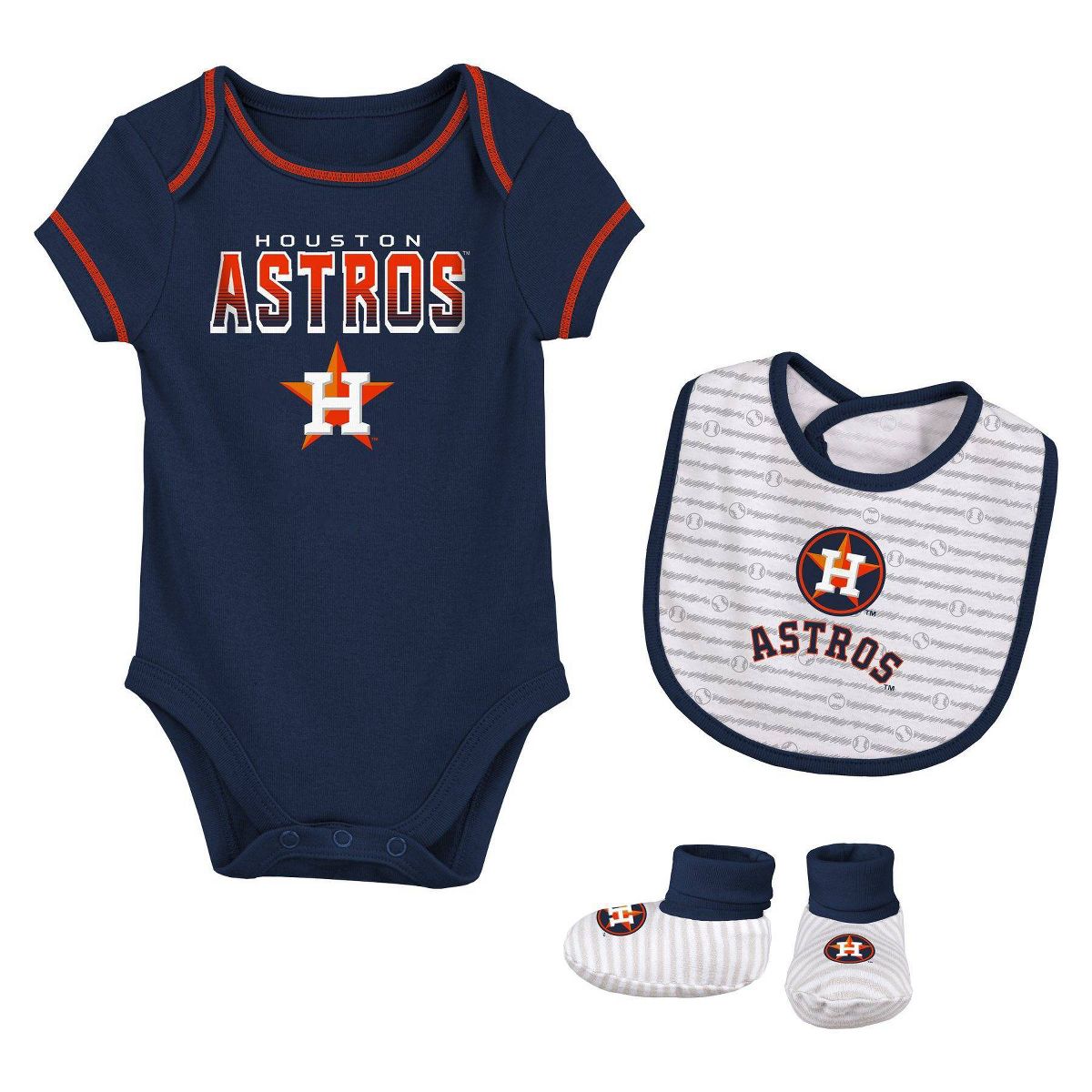 MLB Houston Astros Baby Layette Set