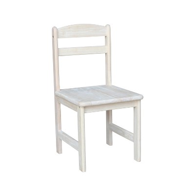White Wood Juvenile Chair Set with Ladder Bracing