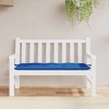 vidaXL Garden Bench Cushion Blue 47.2"x19.7"x2.8" – Outdoor/Indoor Furniture Pad - 3 of 4