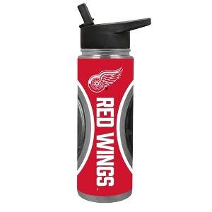 NHL Detroit Red Wings Jr. Thirst Game Puck Water Bottle - 24oz - 1 of 4