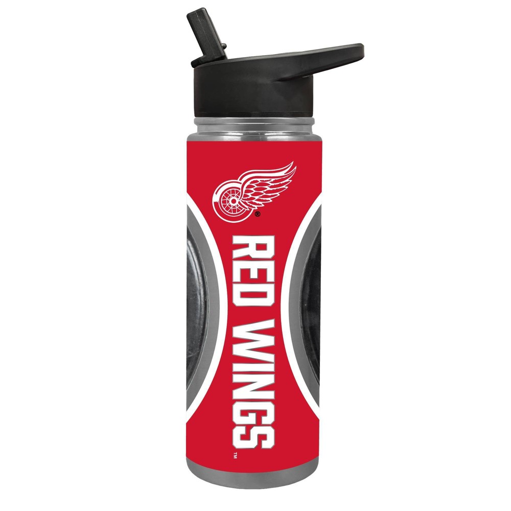 Photos - Glass NHL Detroit Red Wings Jr. Thirst Game Puck Water Bottle - 24oz