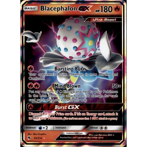 Pokemon Lost Thunder Ultra Rare Holo Blacephalon Gx 52