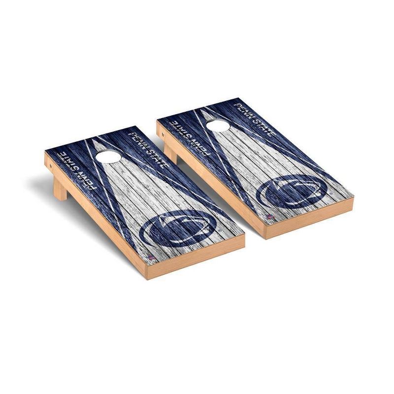 NCAA Penn State Nittany Lions Premium Cornhole Board Triangle Weathered Version, 1 of 2