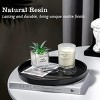 Hub Styler Matte Black Resin Round Tray - 2 of 4