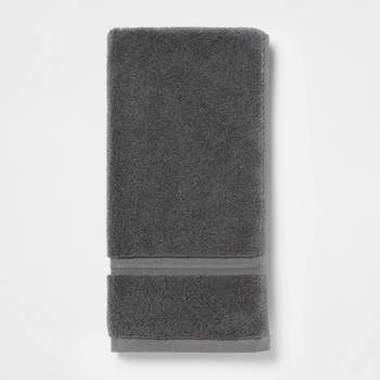 Spa Plush Hand Towel Dark Gray - Threshold™