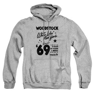 Men's Woodstock Guitar Location Pull-Over Hoodie - 1 of 4