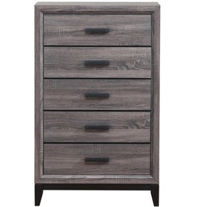 CAVINAS 5 Drawer Dresser for Bedroom,Rubber Wood Dressers & Chest of Drawers for Living Room,Entryway,Hallway - 1 of 4