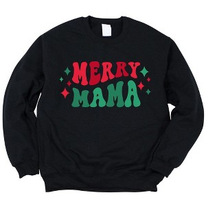 Simply Sage Market Women's Graphic Sweatshirt Merry Mama Stars - 1 of 4