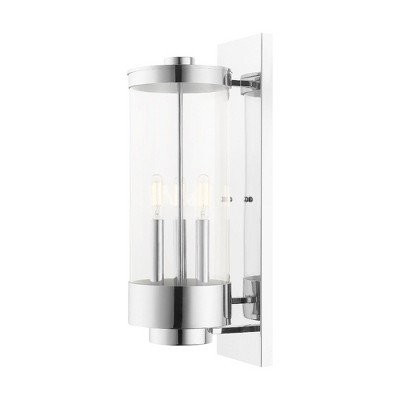 Livex Lighting Hillcrest 3 - Light Wall Light in  Polished Chrome