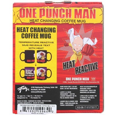 Just Funky One Punch Man Heat Changing 16oz Ceramic Coffee Mug