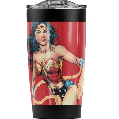DC Wonder Woman Character Steel Tumbler 20oz Coffee Travel Mug